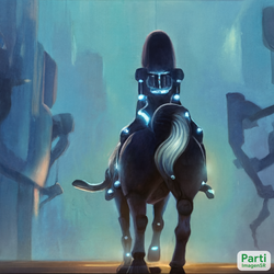 a_girl_with_her_back_to_the_camera_is_riding_a_robot_dog_like_a_horse_away_from_the_camera_oil_painting._scifi_film_still.png