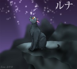 Луна... кошка из аниме, которое я уже лет семь не смотрела...