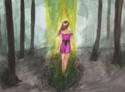 А вот это я увлеклась игрой &quot;The Path&quot;, она меня на многие картинки вдохновила. К сожалению, здесь лучи света не получилсь.